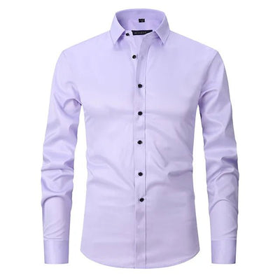Men's Dress Shirt Slim Fit Stretch - Wrinkle-Free White Dress Shirt for Business and Casual Wear 10