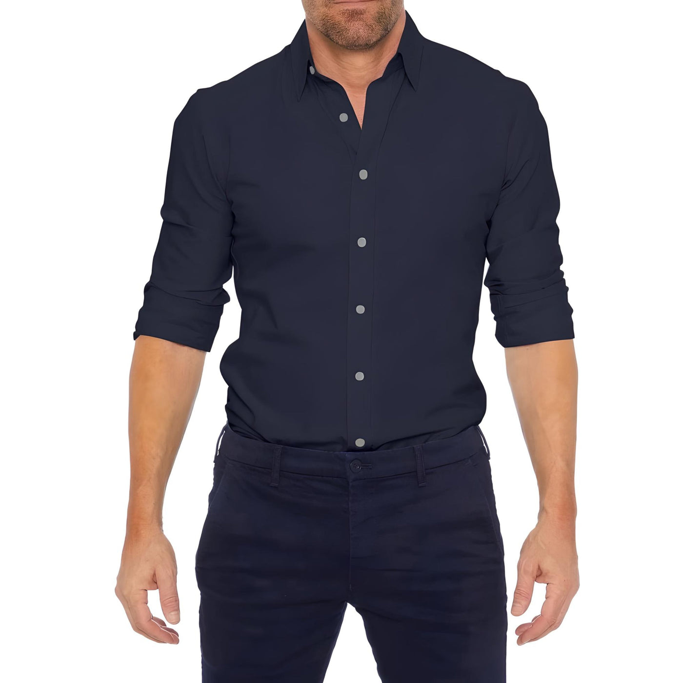 Men's Shirt Zip-Up Wrinkle-Free Spring 2025 Edition 0