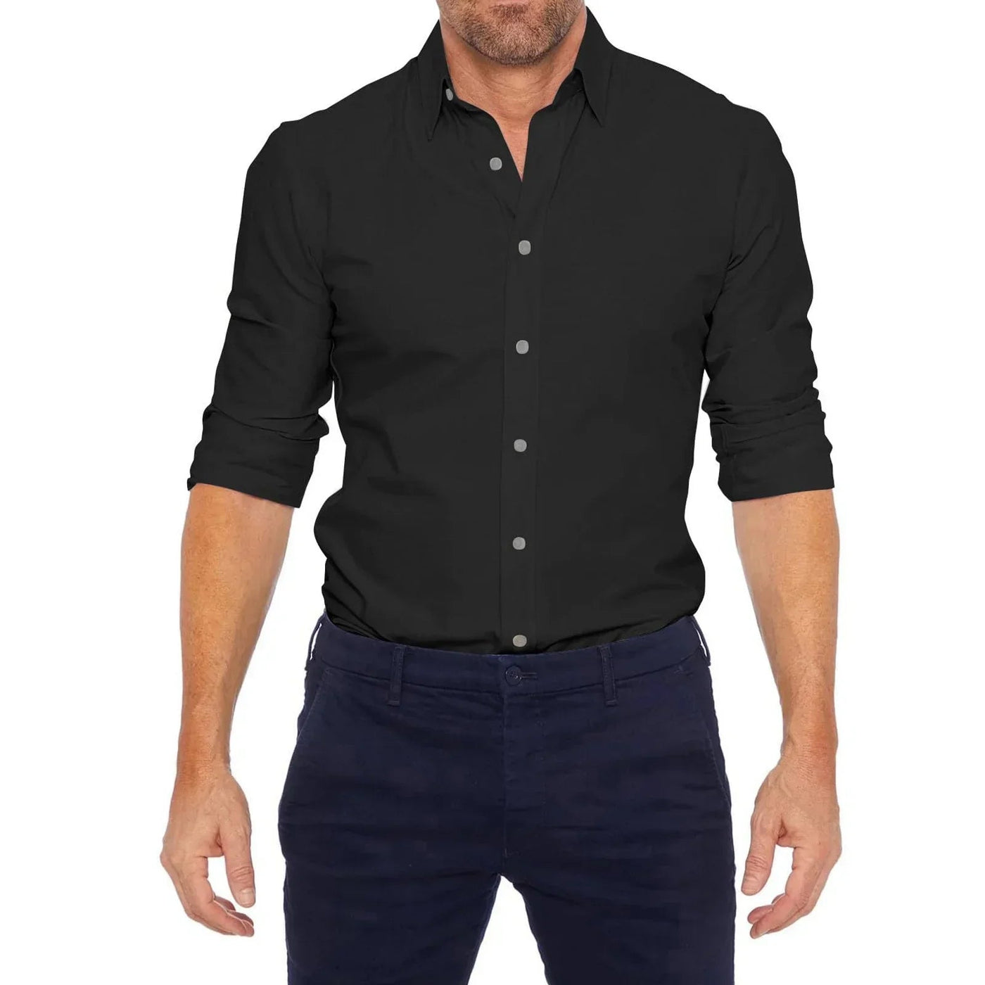 Men's Shirt Zip-Up Wrinkle-Free Spring 2025 Edition 7