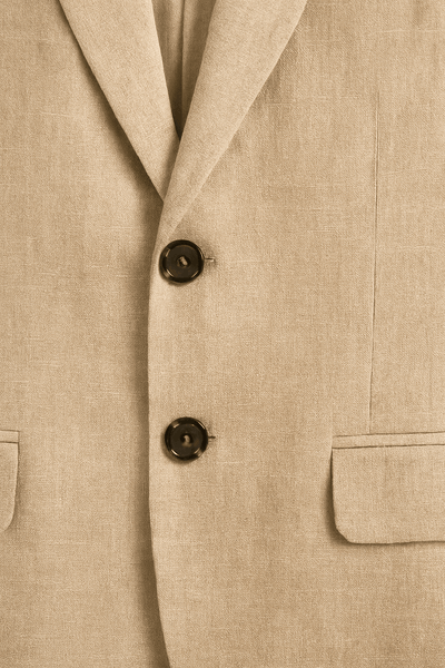 Men's Slim Fit Linen Suit Set for Summer Weddings and Business 2