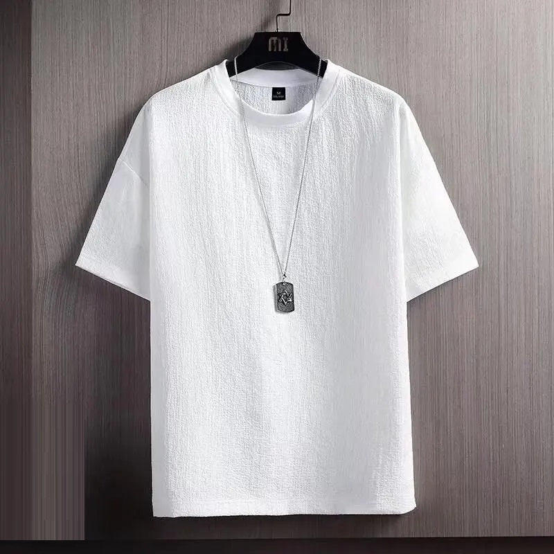 Men's T Shirt Plus Size Loose Fit Summer Casual Tee 0