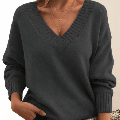 Women's Cashmere Sweater V-Neck - Luxurious Comfort and Style 1