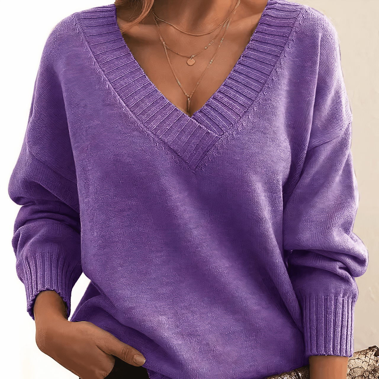 Women's Cashmere Sweater V-Neck - Luxurious Comfort and Style 9