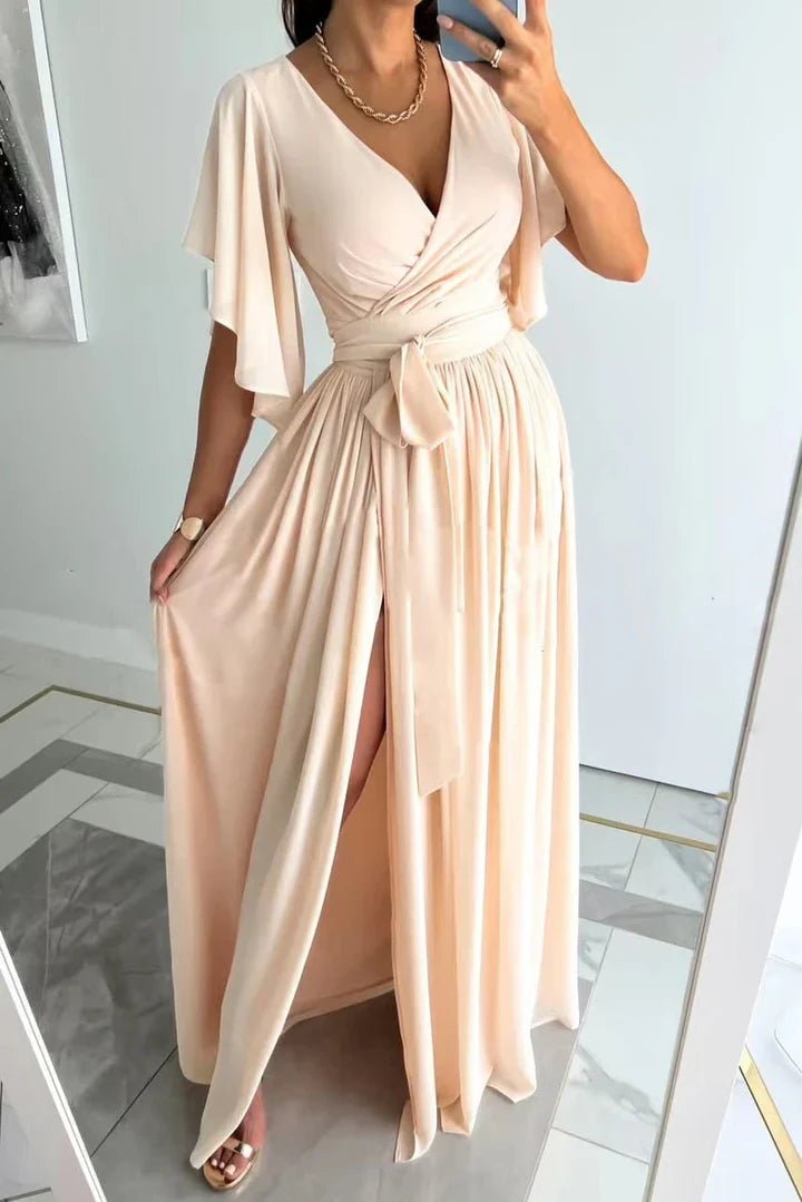 Women's Maxi Dress High Split Elegant Summer Style 1