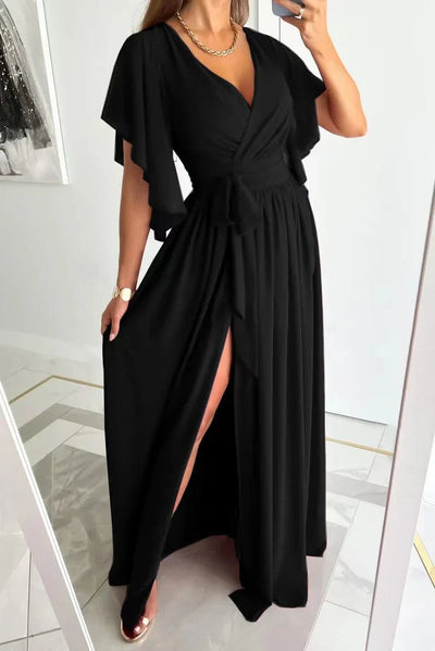 Women's Maxi Dress High Split Elegant Summer Style 2