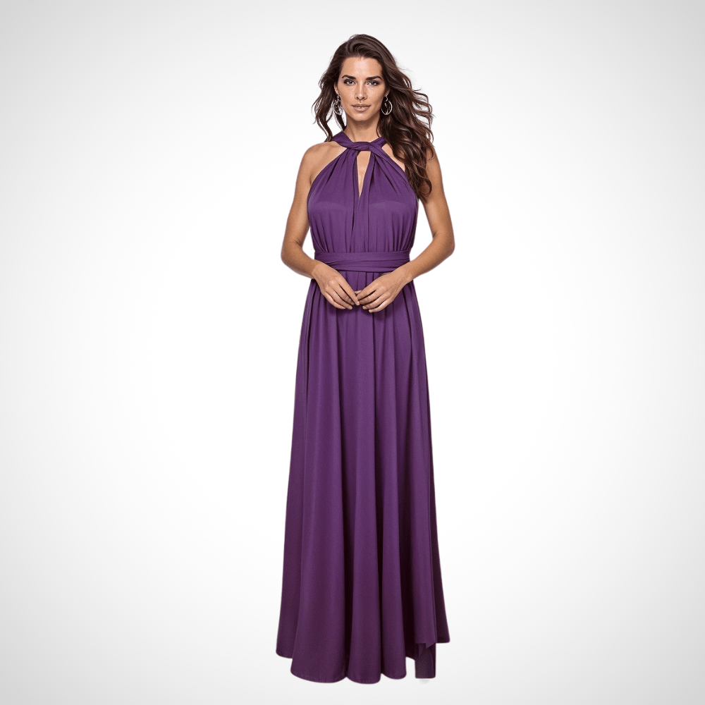 Women's Maxi Dress Wrap Style Elegant V-Neck 3
