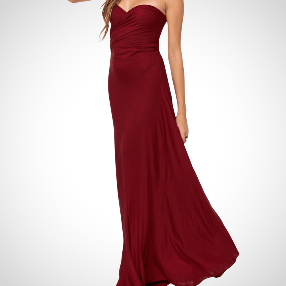 Women's Maxi Dress Wrap Style Elegant V-Neck 4